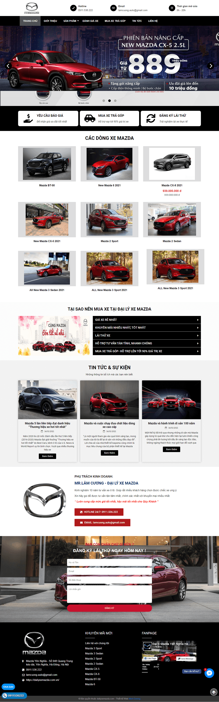 Web ô tô Mazda