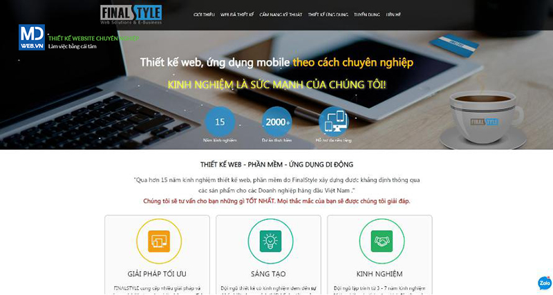 Công ty thiết website Finalstyle