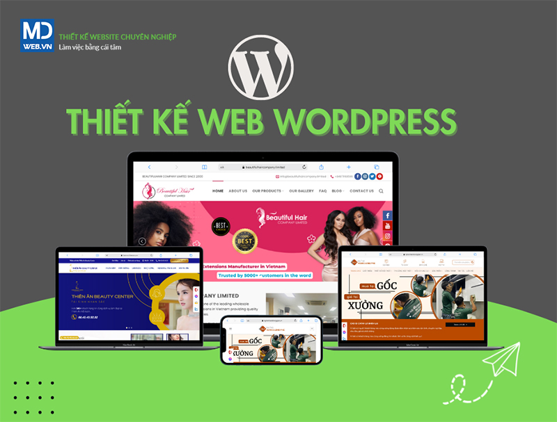 Thiết kế website wordpress theo yêu cầu tại Minh Dương Web tích hợp nhiều tính năng ưu việt cho website