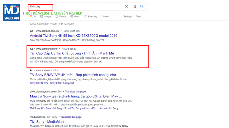 quảng cáo google adwords